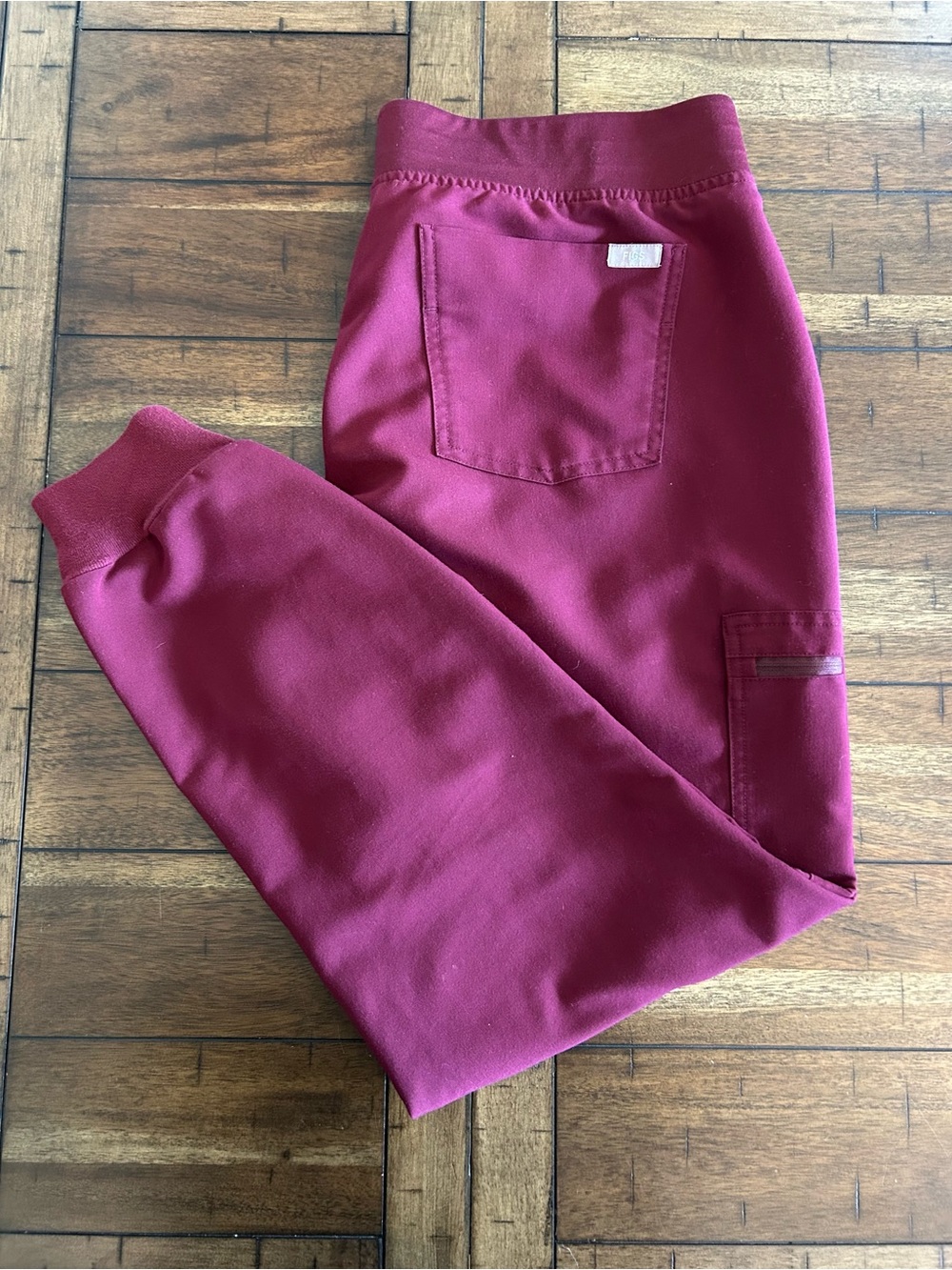 Figs Burgundy Zamora Jogger Scrub Pants
